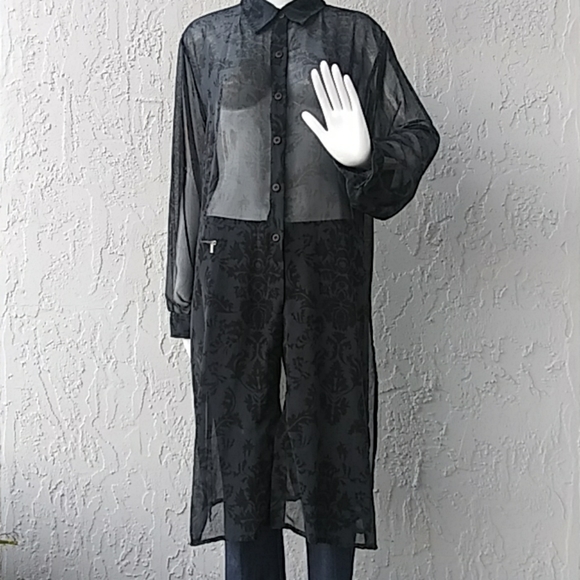 Revue Sheer See Through Lace Midi - Picture 2 of 8